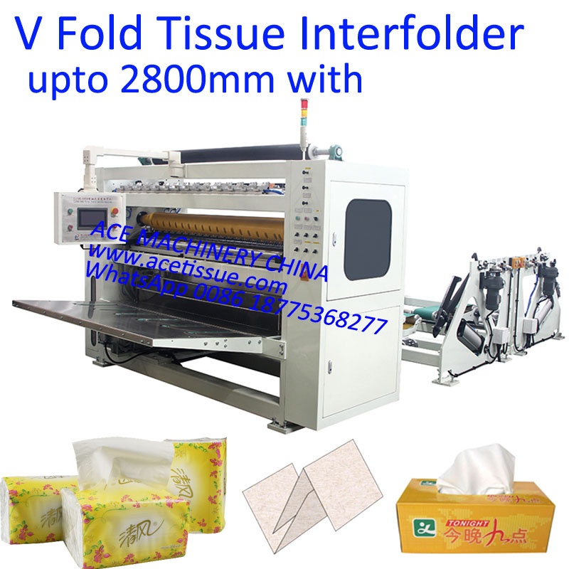automatic Facial Tissue V Fold Hand Towel Making Machine